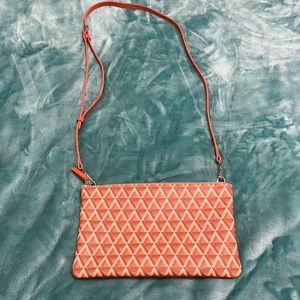 Lancaster orange design crossbody bag